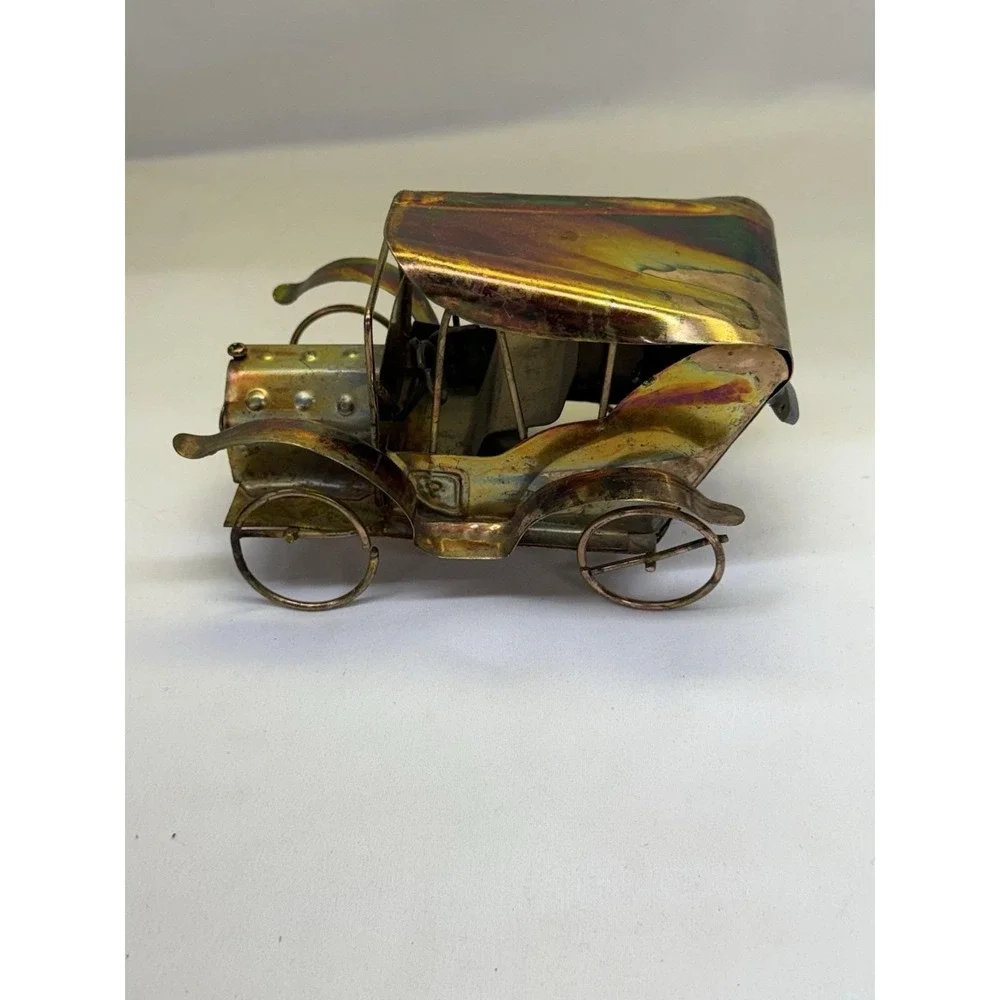 VTG Berkeley Designs Steampunk Metal Classic Car Music Box *Works Great*